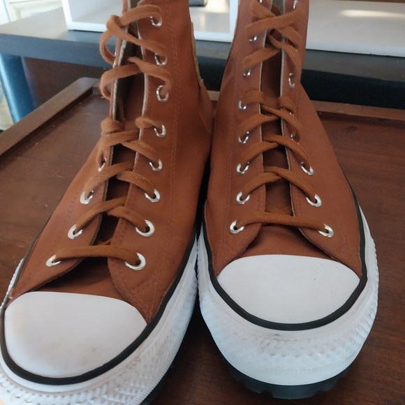 Converse All Star Men's Burnt Orange High-Top Sneakers - Picture 4 of 6